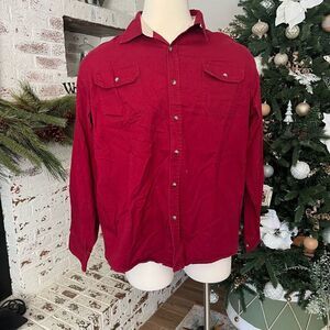 Wrangler premium denim in long sleeve button down size xl